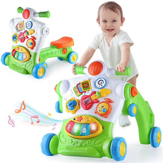 3 in 1 Baby Sit to Stand Walker Musical Activity Center