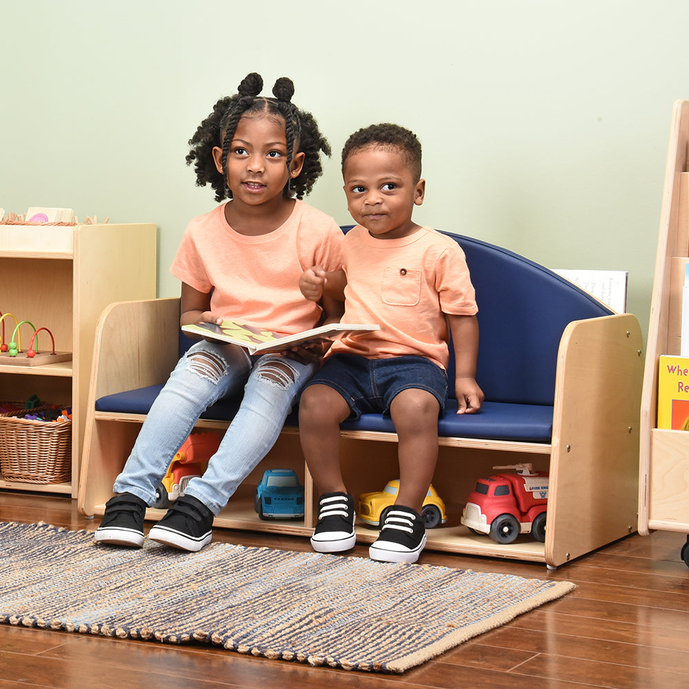 Classic Classroom Couch with Storage | Child-Sized & Durable