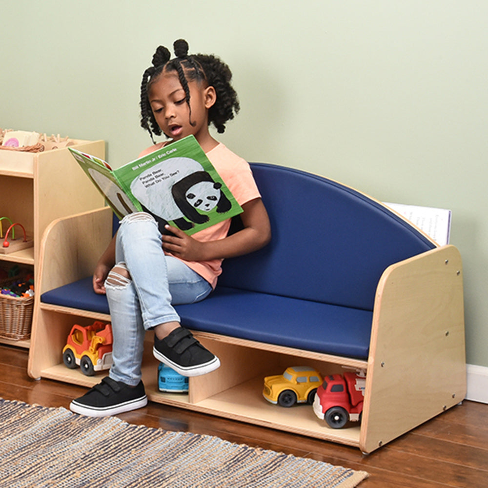 Classic Classroom Couch with Storage | Child-Sized & Durable